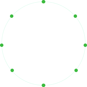 Inner green circle